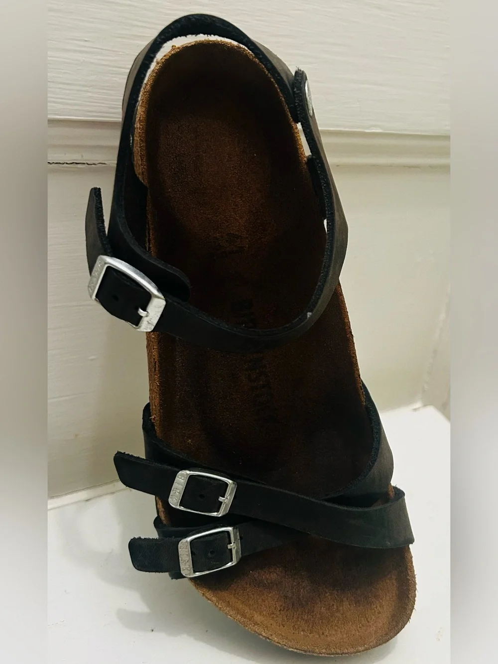 Birkenstock Kumba Black Oiled Sandals EU 41 Unisex Women 10-10.5 Men 8-8.5